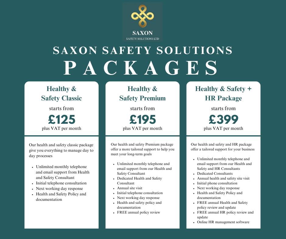 saxon safety solutions pricing packages